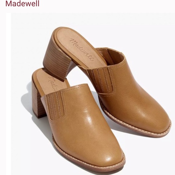 MADEWELL The Carey Mule  tan leather Size  6 Brand gently worn - Picture 6 of 16